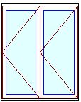 MARVIN Elevate 2 Panel Folding Door 71-9/16" Or 76-59/64" X 79 1/2", 82", 86", Or 95-1/2" Wood Interior Fiberglass Exterior Clear Tempered Low-E2 Argon Glass Bifold Foldable Door Knocked Down CN6065, CN6068, CN6070, CN6080, CN6665, CN6668, CN6670, CN6680