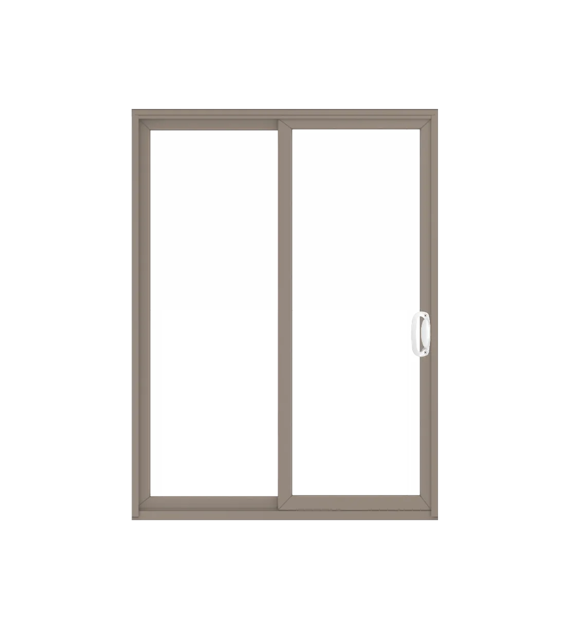 ANDERSEN PS5 200 Series Permashield 59-1/4" X 79-1/2" Sliding/Gliding Dual Pane Or Triple Pane Low-E Tempered Argon Fill Stainless Glass 2 Panel Patio Door Grilles/Screen Options