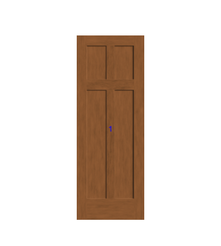 THERMATRU 6'8" Or 8'0" Classic Craft American Fir Panel Exterior Prehung Door CCA1149-DDBF5/CCA81149-DDBF5
