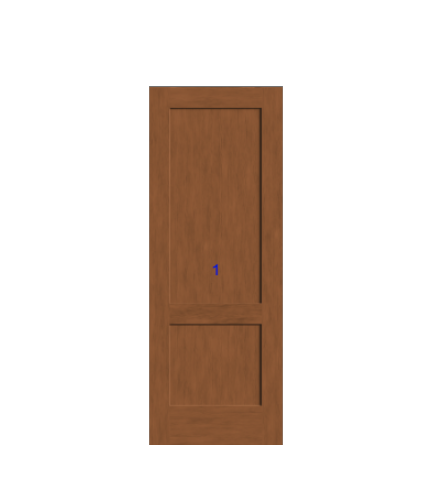 THERMATRU 6'8" Or 8'0" Classic Craft American Fir Panel Exterior Prehung Door CCA1127-DDBF4/CCA81127-DDBF4