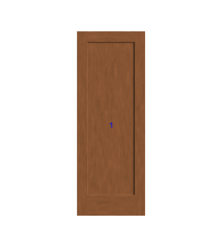 THERMATRU 6'8" Or 8'0" Classic Craft American Fir Panel Exterior Prehung Door CCA1100/CCA81100
