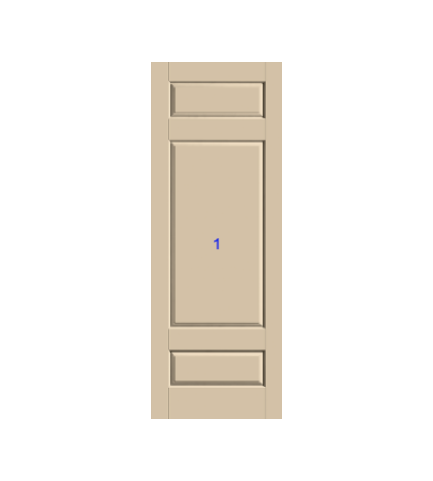 THERMATRU 6'8" Or 8'0" Classic Craft Canvas Panel Exterior Prehung Door CCV200/CCV831