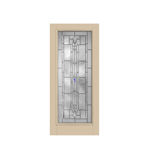 THERMATRU 6'8" Classic Craft Canvas Full Lite Exterior Prehung Door CCV10020-LE/ CCV10027_W/CCV1528_W/ CCV9925_D/ CCV10022_D