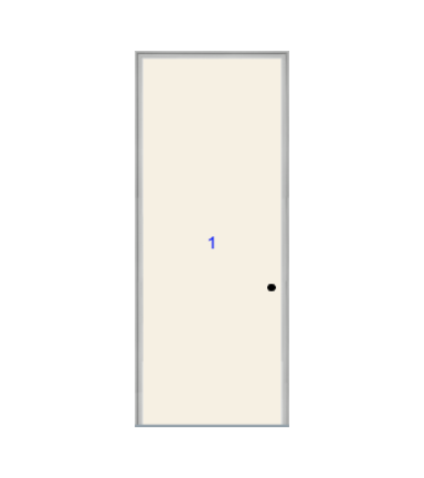 THERMATRU 6'8" Or 8'0" Smooth Star Fiberglass Flush Exterior Prehung Door S100 S81000