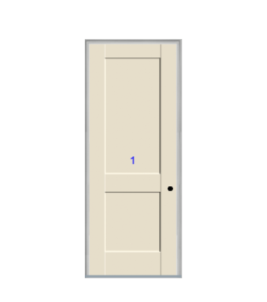 THERMATRU 6'8" Or 8'0" Smooth Star Fiberglass Panel Exterior Prehung Door S120 S8120