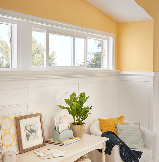 MI WINDOWS 1685 Double Slider Sliding Window 60" Wide New Construction Vinyl White Low-E Argon Extruded Full Screen Optional