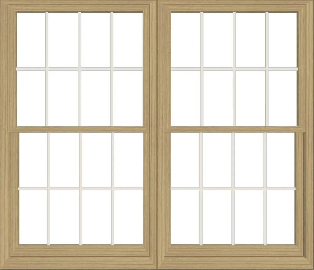 ANDERSEN Windows 400 Series Twin Double Hung 71-3/8" Wide Equal Sash Vinyl Exterior Wood Interior Low-E4 Dual Pane Glass Screen/Tempered/Frosted/Grilles Optional TW21032-2, TW21036-2, TW210310-2, TW21042-2, TW21046-2, TW210410-2, Or TW21052-2