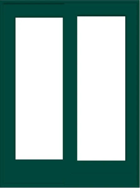 ANDERSEN FWG5080 400 Series 59-1/4" X 95-1/2" Frenchwood Sliding/Gliding Vinyl Exterior Wood Interior Dual Pane Low-E Tempered Argon Fill Glass 2 Panel Patio Door Grilles/Screen/Assembeled Options