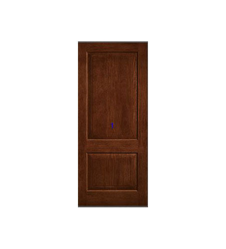 THERMATRU 6'8" Or 8'0" Classic Craft Mahogany Square Top Panel Exterior Prehung Door CCR200/CCR8222