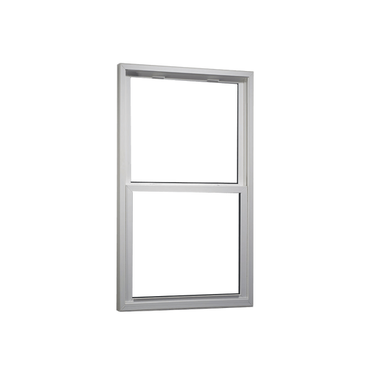 MI WINDOWS 1556 Double Hung 35.75" Wide New Construction Vinyl White Or Almond Low-E Argon Full Screen Optional