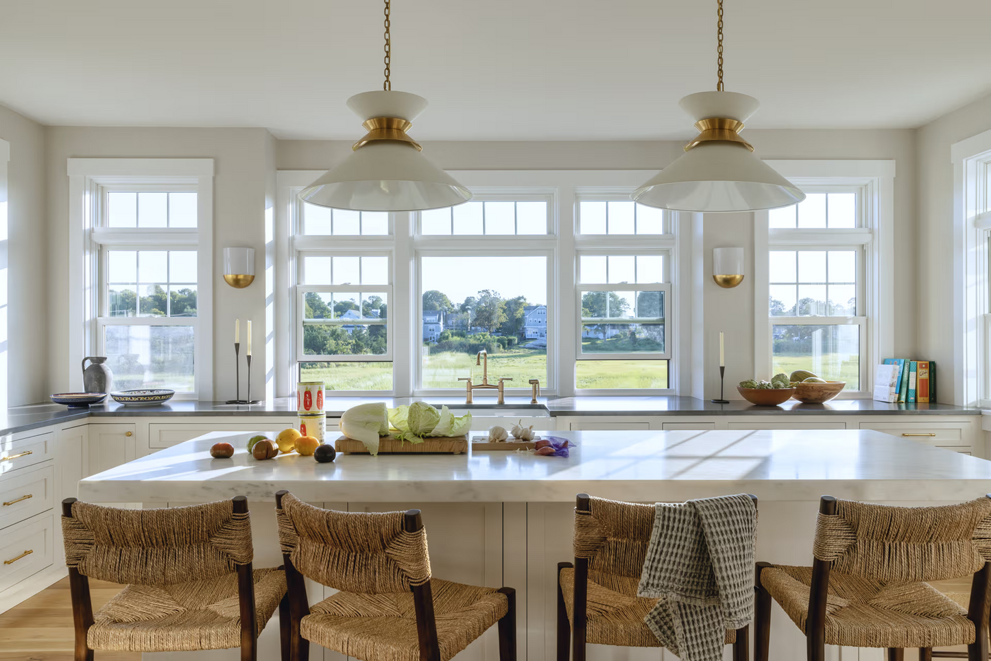 MARVIN Elevate Windows Twin Double Hung CN30 59" Wide Ultrex Fiberglass Exterior Bare Pine Interior Dual pane Low-E2 Argon Tilt In Sash
