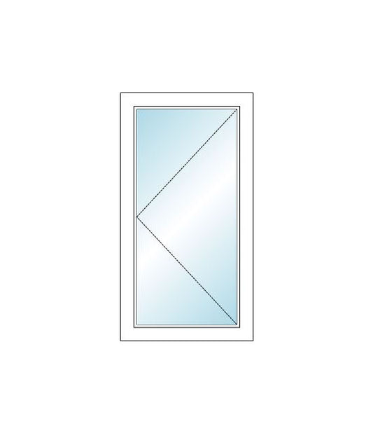 MI WINDOWS V3000 Series 9770 Venting Casement 39.5" Wide New Construction Vinyl White Low-E Argon Gas Filled Dual Pane Glass Full Screen Optional