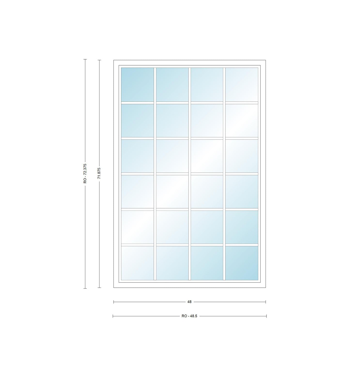 ANDERSEN Windows 400 Series Picture Window Fixed 48" Wide Vinyl Exterior Wood Interior Low-E4 Dual Pane Argon Full Glass Grilles Optional P4030, P4035, P4040, P4045, P4050, P4055, Or P4060