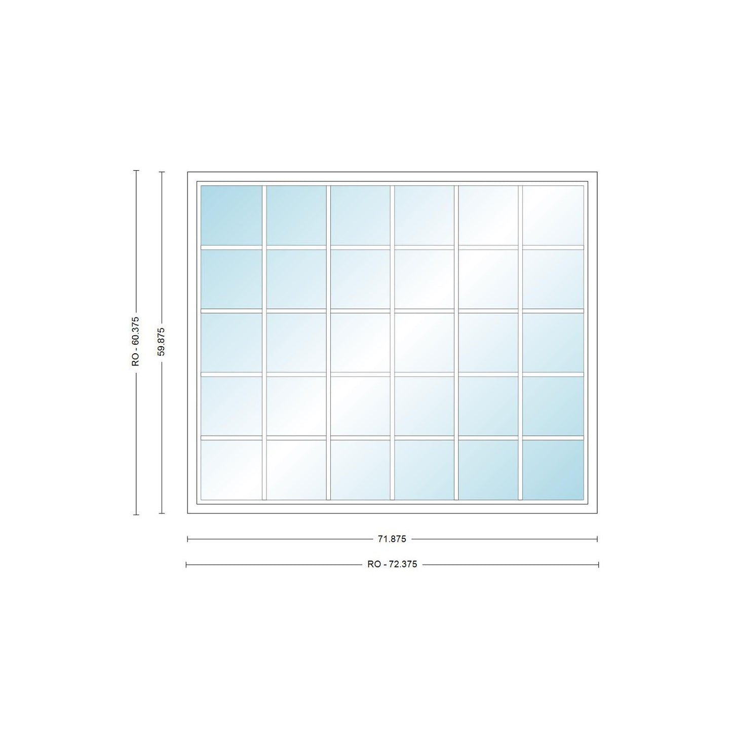 ANDERSEN Windows 400 Series Picture Window Fixed 71-7/8" Wide Vinyl Exterior Wood Interior Low-E4 Dual Pane Argon Full Glass Grilles Optional P6030, P6035, P6040, P6045, Or P6050