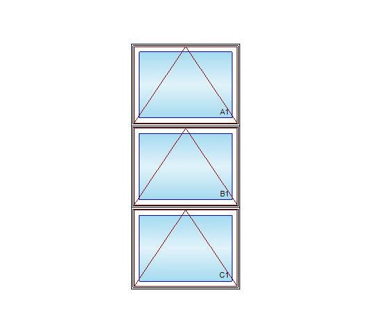 MARVIN Elevate Triple vertical Awning Windows CN33 3H 32" Wide Venting Or Fixed Ultrex Fibglaerss Exterior Bare Pine Interior New Construction Dual Pane Low-E2 Argon Full Screen Optional CN3319 3H CN3323 3H CN3327 3H