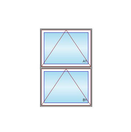 MARVIN Elevate Twin vertical Awning Windows CN49 2H 48" Wide Venting Or Fixed Ultrex Fiberglass Exterior Bare Pine Interior New Construction Dual Pane Low-E2 Argon Full Screen Optional CN4919 2H CN4923 2H CN4927 2H CN4935 2H CN4939- 2H CN4947 2H