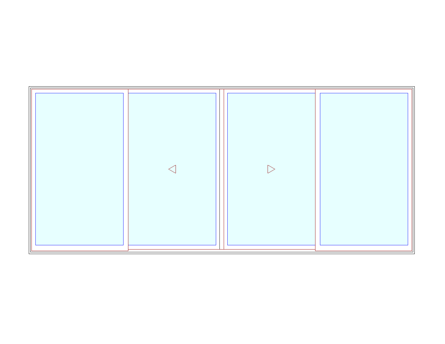 MARVIN Elevate CN 16068 4 Panel Sliding Patio Door OXXO 189