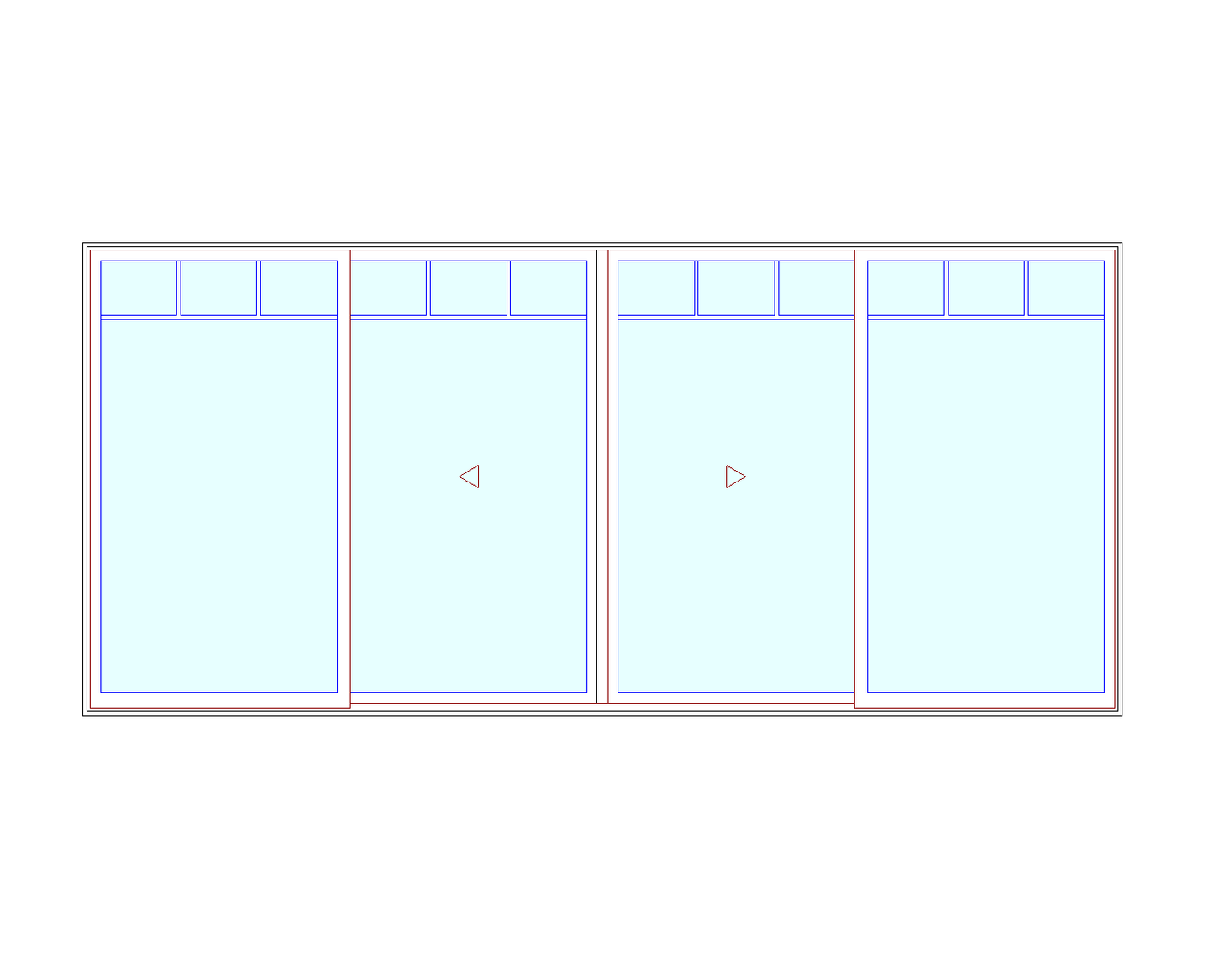 MARVIN Elevate CN 16070 4 Panel Sliding Patio Door OXXO 189" X 86" Ultrex Fiberglass Exterior Wood Interior Clear Tempered Glass Low-E2 With Argon Grilles/Screen Optional