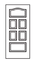 MILLENIUM Primed MDF Interior Door 623