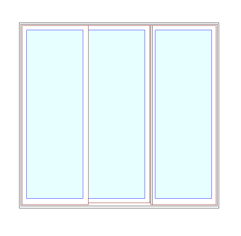 MARVIN Elevate CN 7668 3 Panel Sliding Patio Door 88.5