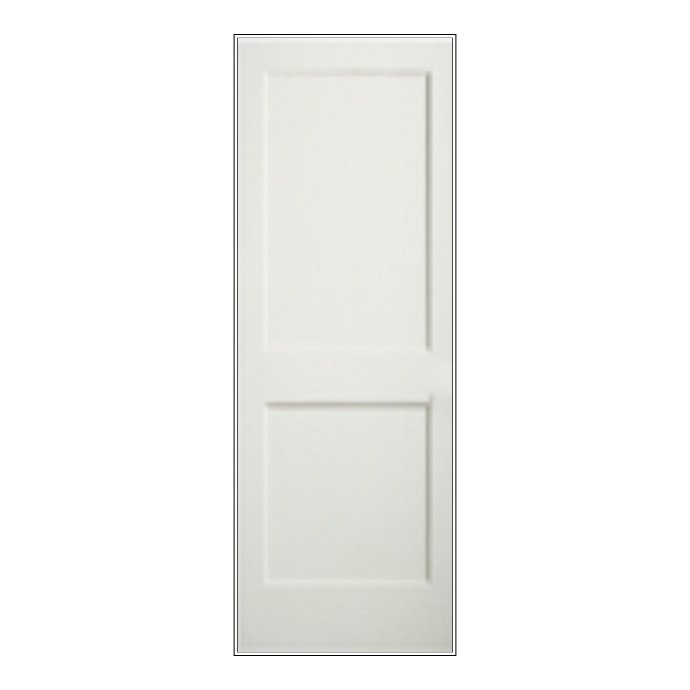 REEB 7'0 X 1-3/8 Or 1-3/4 2 Panel Primed Flat Shaker Sticking