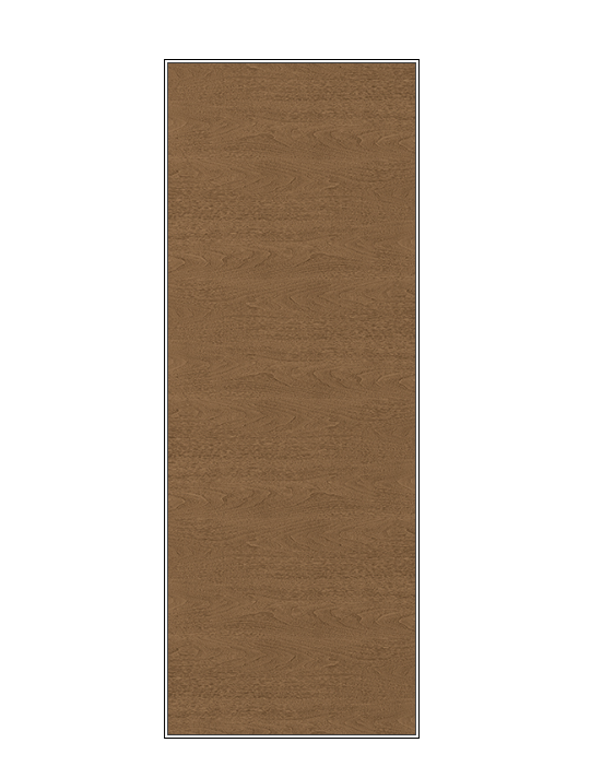 THERMATRU 6'8" Or 8'0" Classic Craft Walnut Flush Exterior Prehung Door CCW1000/CCW81000