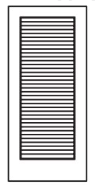 MILLENIUM Primed MDF Interior Door 901/951 False Louver