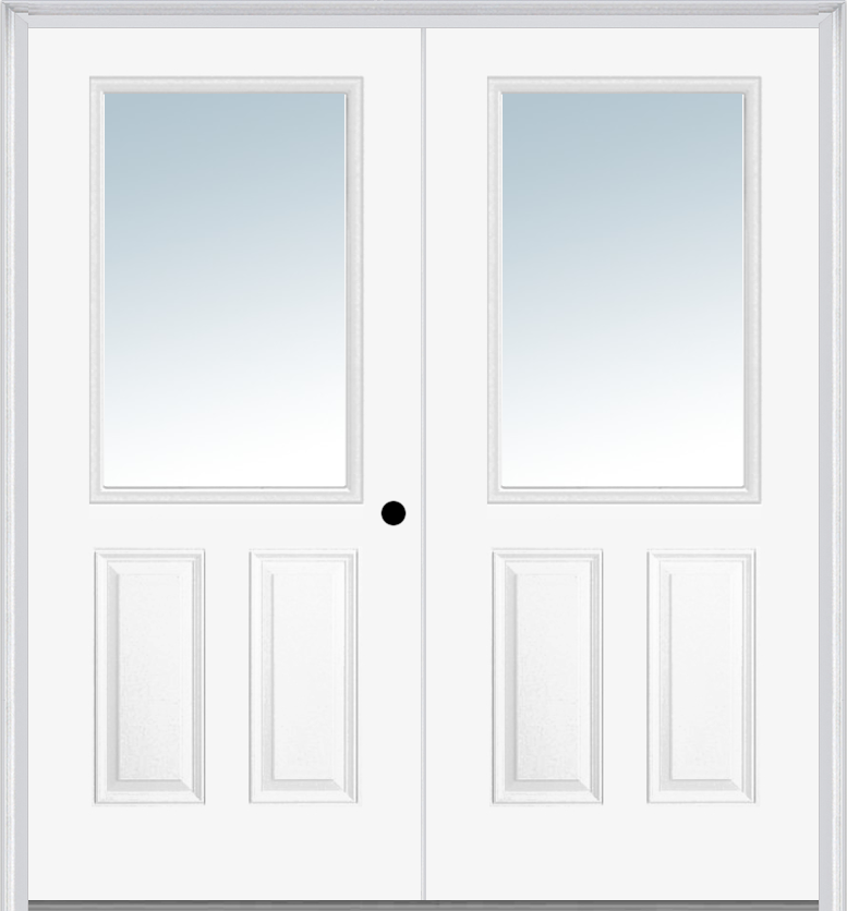 MMI TWIN/DOUBLE 1/2 LITE 2 PANEL 6'8