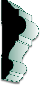 PLR334 16' Primed MDF Chair Rail Molding