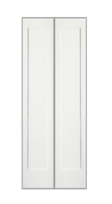 REEB Twin/Double 8'0 X 1-3/8 Or 1-3/4 1 Panel Primed Flat Ovolo Sticking Interior Prehung Door PR8020