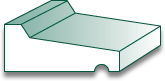 PVC WM197 11/16 X 1-5/8 X 16' PVC Drip Cap Molding (5-Value Pack)