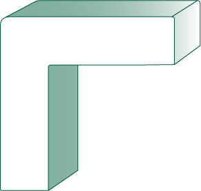 PVC CB544 1 X 3-1/2 X 20' PVC Corner Board Molding