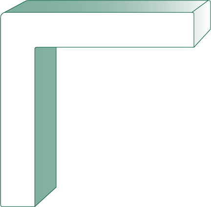 PVC CB546 1 X 5-1/2 X 20' PVC Corner Board Molding