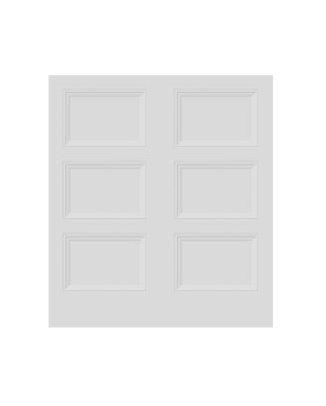 MASONITE Twin/Double Interior Molded Livingston 6'8" X 1-3/8 Hollow/Solid Prehung Door