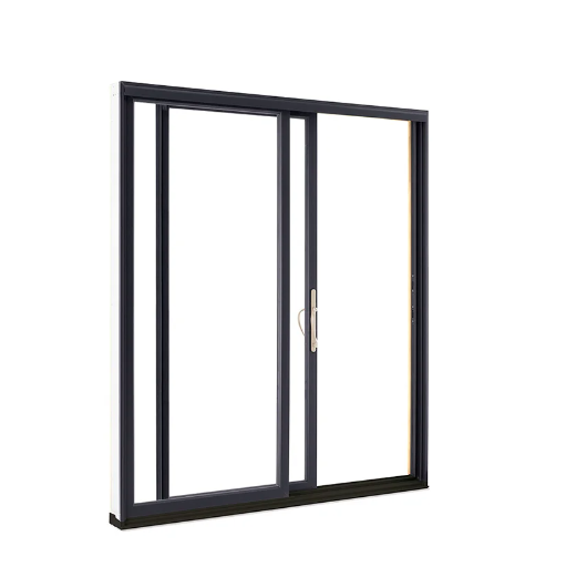 MARVIN Elevate 5'0" X 6'8" Wood Interior Ultrex Fiberglass Exterior Sliding Clear Tempered Low-E2 With Argon Glass 2 Panel Patio Door Grilles/Screen Options