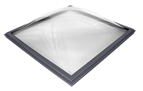 VELUX FXG Curb Mounted Acrylic Domed Units Double Dome Clear Over Clear Or Clear Over White Flat Roof Skylights 225225, 225465, 305305, 345345, Or 465465