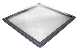VELUX FXG Curb Mounted Domed Units Acrylic Double Dome Clear Over Clear Or Clear Over White Flat Roof Skylights 225225, 225465, 305305, 345345, Or 465465