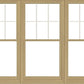 ANDERSEN Windows 400 Series Triple Double Hung Venting Window 89-1/8" Equal Sash Vinyl Exterior Wood Interior Low-E4 Dual Pane Glass Full Screen/Grilles/Tempered Optional TW24310-3, TW2442-3, TW2446-3, TW24410-3, Or TW2452-3