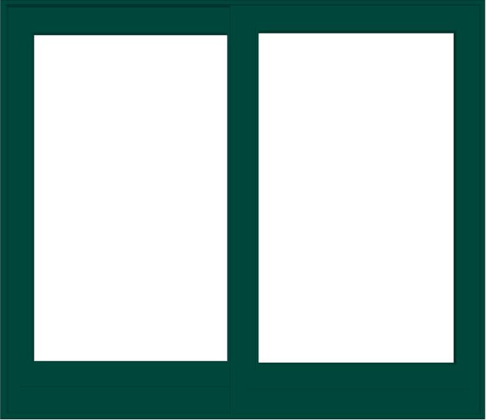 ANDERSEN FWG80611 400 Series 95-1/4" X 82-3/8" Frenchwood Sliding/Gliding Vinyl Exterior Wood Interior Dual Pane Low-E Tempered Argon Fill Glass 2 Panel Patio Door Grilles/Screen/Assembeled Options