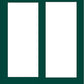 ANDERSEN FWG60611 400 Series 71-1/4" X 82-3/8" Frenchwood Sliding/Gliding Vinyl Exterior Wood Interior Dual Pane Low-E Tempered Argon Fill Glass 2 Panel Patio Door Grilles/Screen/Assembeled Options