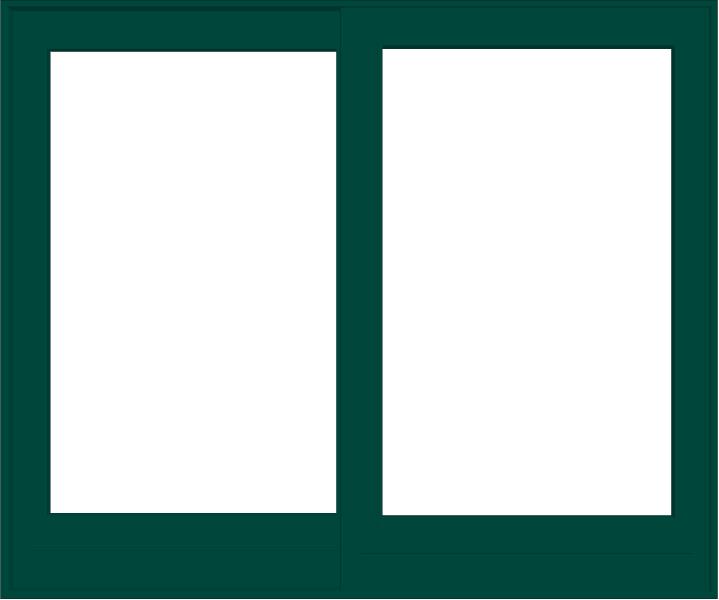 ANDERSEN FWG8068 400 Series 95-1/4" X 79-1/2" Frenchwood Sliding/Gliding Vinyl Exterior Wood Interior Dual Pane Low-E Tempered Argon Fill Glass 2 Panel Patio Door Grilles/Screen/Assembeled Options