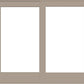 ANDERSEN FWG80611 400 Series 95-1/4" X 82-3/8" Frenchwood Sliding/Gliding Vinyl Exterior Wood Interior Dual Pane Low-E Tempered Argon Fill Glass 2 Panel Patio Door Grilles/Screen/Assembeled Options