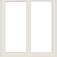ANDERSEN FWG60611 400 Series 71-1/4" X 82-3/8" Frenchwood Sliding/Gliding Vinyl Exterior Wood Interior Dual Pane Low-E Tempered Argon Fill Glass 2 Panel Patio Door Grilles/Screen/Assembeled Options