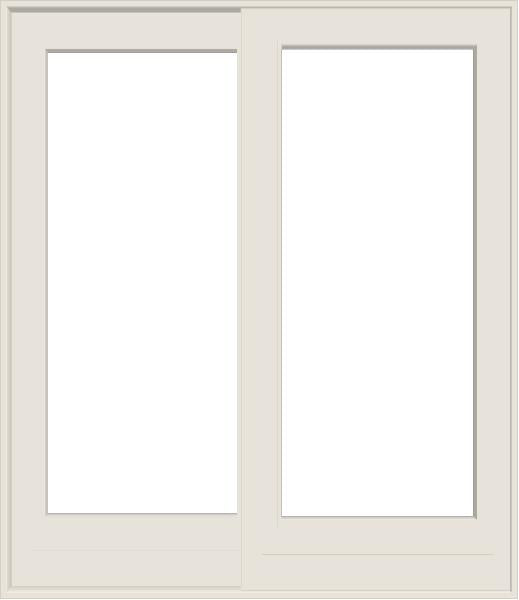 ANDERSEN FWG60611 400 Series 71-1/4" X 82-3/8" Frenchwood Sliding/Gliding Vinyl Exterior Wood Interior Dual Pane Low-E Tempered Argon Fill Glass 2 Panel Patio Door Grilles/Screen/Assembeled Options