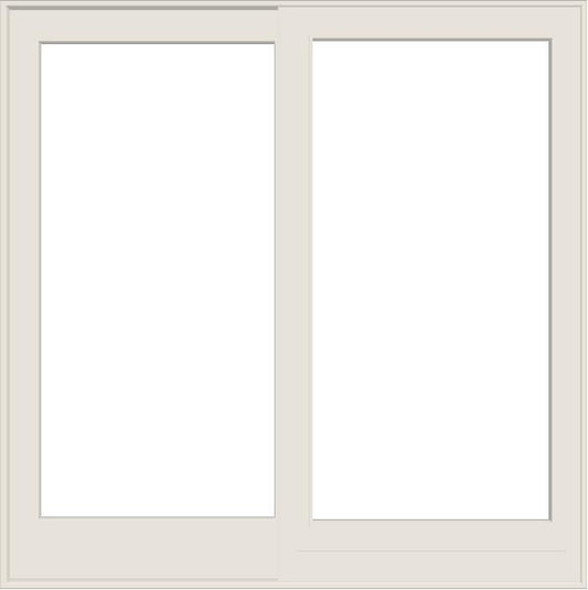 ANDERSEN FWG8080 400 Series 95-1/4" X 95-1/2" Frenchwood Sliding/Gliding Vinyl Exterior Wood Interior Dual Pane Low-E Tempered Argon Fill Glass 2 Panel Patio Door Grilles/Screen/Assembeled Options