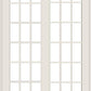 ANDERSEN FWG5080 400 Series 59-1/4" X 95-1/2" Frenchwood Sliding/Gliding Vinyl Exterior Wood Interior Dual Pane Low-E Tempered Argon Fill Glass 2 Panel Patio Door Grilles/Screen/Assembeled Options