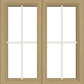 ANDERSEN Windows 400 Series Venting Twin/Double Casement 56-1/2" Wide Vinyl Exterior Wood Interior Low-E4 Dual Pane Argon Fill Glass Full Screens/Grilles/Tempered Optional CW22, CW225, CW23, CW235, CW24, CW245, CW25, CW255, Or CW26