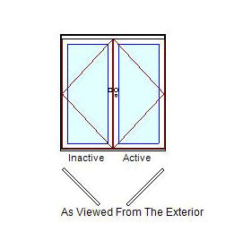 MARVIN Elevate 2 Panel Folding Door 71-9/16" Or 76-59/64" X 79 1/2", 82", 86", Or 95-1/2" Wood Interior Fiberglass Exterior Clear Tempered Low-E2 Argon Glass Bifold Foldable Door Knocked Down CN6065, CN6068, CN6070, CN6080, CN6665, CN6668, CN6670, CN6680