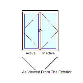 MARVIN Elevate 2 Panel Folding Door 71-9/16" Or 76-59/64" X 79 1/2", 82", 86", Or 95-1/2" Wood Interior Fiberglass Exterior Clear Tempered Low-E2 Argon Glass Bifold Foldable Door Knocked Down CN6065, CN6068, CN6070, CN6080, CN6665, CN6668, CN6670, CN6680