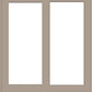ANDERSEN FWG60611 400 Series 71-1/4" X 82-3/8" Frenchwood Sliding/Gliding Vinyl Exterior Wood Interior Dual Pane Low-E Tempered Argon Fill Glass 2 Panel Patio Door Grilles/Screen/Assembeled Options